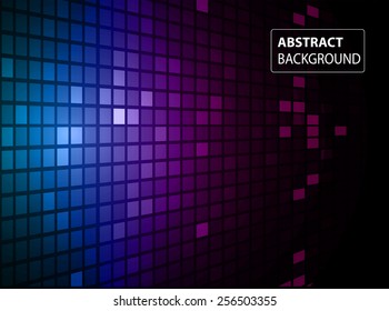 abstract mosaic blue purple background with gloss. table. Technology background set for computer graphic website internet and business. text box. Brochure. card.