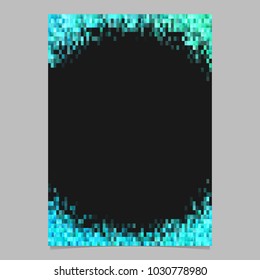 Abstract mosaic brochure background design template - gradient page graphic