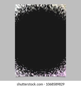 Abstract mosaic brochure background design template - gradient page graphic