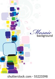 Abstract mosaic colorful background. Vector illustration.