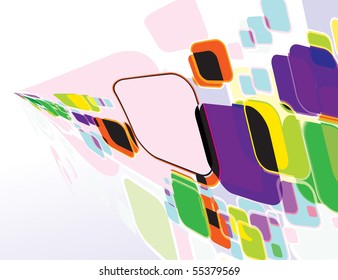 Abstract mosaic colorful background. Vector illustration.