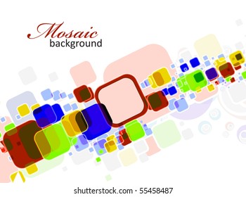 Abstract mosaic colorful background. Vector illustration.