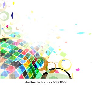 Abstract mosaic colorful background. Vector illustration.