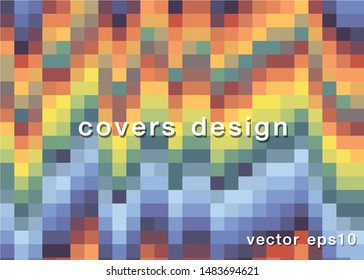 Abstract Mosaic Colorful covers design, art for background, Blank for design. Eps10 vector.