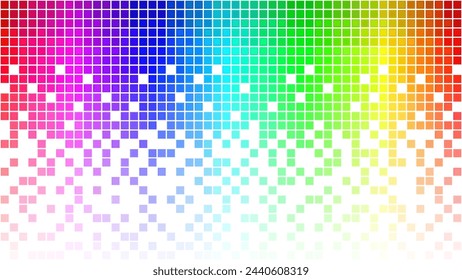Abstract mosaic colorful square pixels background of geometric shapes simple flat style. Vector pattern. ready to use for cloth, textile, wrap and other.