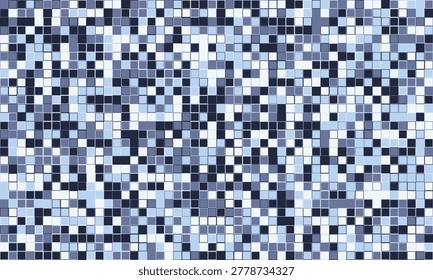 Abstract mosaic of cooltoned squares.  Perfect for backgrounds, textures, or website design.  Represents data, technology, or modern design concepts. Versatile image with a subtle, calming aesthetic.