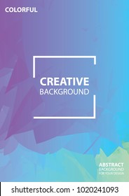 Abstract mosaic cover design. Creative background . Vector illustration design.