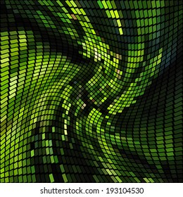 Abstract mosaic curved background