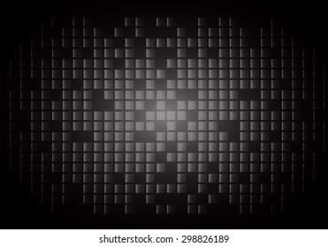 abstract mosaic dark black background with gloss. table. infographics. Abstract Technology background for computer graphic website internet