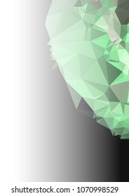 Abstract mosaic decorative background with a blank space for text or photo. Copy space. Vector clip art.