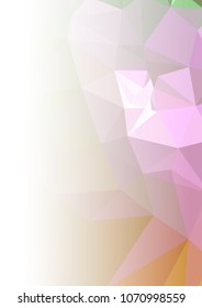 Abstract mosaic decorative background with a blank space for text or photo. Copy space. Vector clip art.