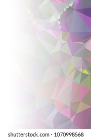 Abstract mosaic decorative background with a blank space for text or photo. Copy space. Vector clip art.