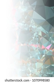 Abstract mosaic decorative background with a blank space for text or photo. Copy space. Vector clip art.
