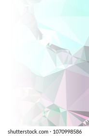 Abstract mosaic decorative background with a blank space for text or photo. Copy space. Vector clip art.