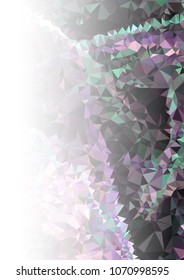 Abstract mosaic decorative background with a blank space for text or photo. Copy space. Vector clip art.