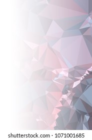 Abstract mosaic decorative background with a blank space for text or photo. Copy space. Vector clip art.