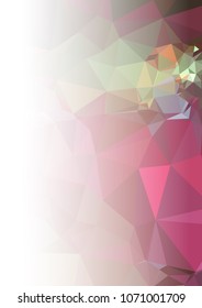 Abstract mosaic decorative background with a blank space for text or photo. Copy space. Vector clip art.