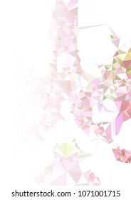 Abstract mosaic decorative background with a blank space for text or photo. Copy space. Vector clip art.