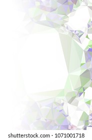 Abstract mosaic decorative background with a blank space for text or photo. Copy space. Vector clip art.