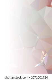 Abstract mosaic decorative background with a blank space for text or photo. Copy space. Vector clip art.