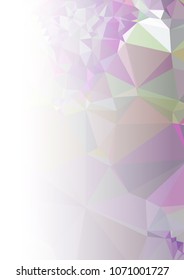 Abstract mosaic decorative background with a blank space for text or photo. Copy space. Vector clip art.