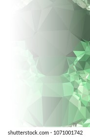 Abstract mosaic decorative background with a blank space for text or photo. Copy space. Vector clip art.