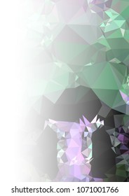 Abstract mosaic decorative background with a blank space for text or photo. Copy space. Vector clip art.