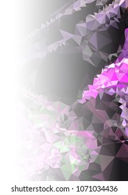 Abstract mosaic decorative background with a blank space for text or photo. Copy space. Vector clip art.