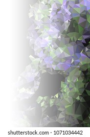 Abstract mosaic decorative background with a blank space for text or photo. Copy space. Vector clip art.