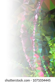 Abstract mosaic decorative background with a blank space for text or photo. Copy space. Vector clip art.