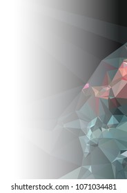 Abstract mosaic decorative background with a blank space for text or photo. Copy space. Vector clip art.
