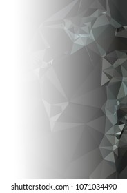 Abstract mosaic decorative background with a blank space for text or photo. Copy space. Vector clip art.