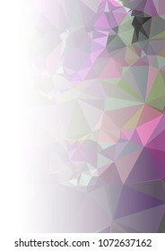 Abstract mosaic decorative background with a blank space for text or photo. Copy space. Vector clip art.