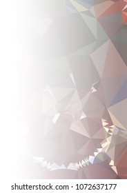 Abstract mosaic decorative background with a blank space for text or photo. Copy space. Vector clip art.