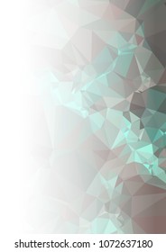Abstract mosaic decorative background with a blank space for text or photo. Copy space. Vector clip art.