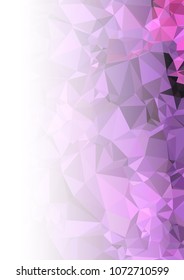 Abstract mosaic decorative background with a blank space for text or photo. Copy space. Vector clip art.