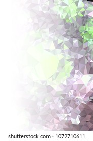 Abstract mosaic decorative background with a blank space for text or photo. Copy space. Vector clip art.