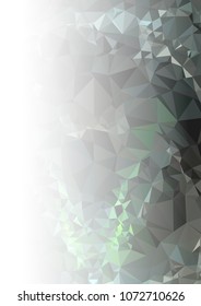 Abstract mosaic decorative background with a blank space for text or photo. Copy space. Vector clip art.