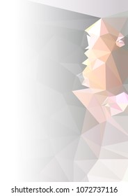 Abstract mosaic decorative background with a blank space for text or photo. Copy space. Vector clip art.