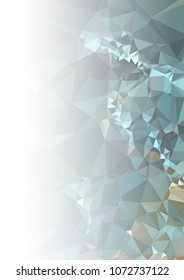 Abstract mosaic decorative background with a blank space for text or photo. Copy space. Vector clip art.