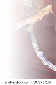 Abstract mosaic decorative background with a blank space for text or photo. Copy space. Vector clip art.