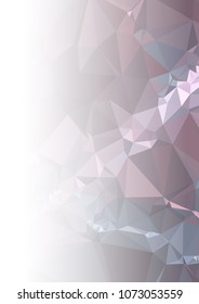 Abstract mosaic decorative background with a blank space for text or photo. Copy space. Vector clip art.