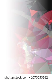 Abstract mosaic decorative background with a blank space for text or photo. Copy space. Vector clip art.