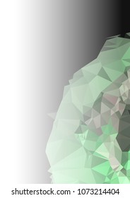 Abstract mosaic decorative background with a blank space for text or photo. Copy space. Vector clip art.