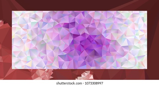 Abstract mosaic decorative background with a blank space for text or photo. Copy space. Vector clip art.