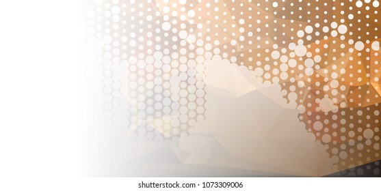 Abstract mosaic decorative background with a blank space for text or photo. Copy space. Vector clip art.