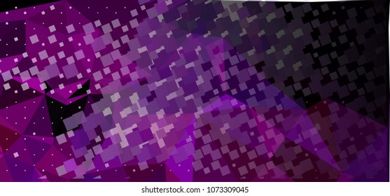 Abstract mosaic decorative background with a blank space for text or photo. Copy space. Vector clip art.