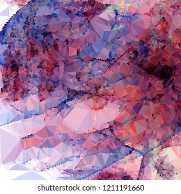 Abstract mosaic decorative background with a blank space for text or photo.  Vector clip art.