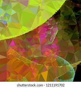 Abstract mosaic decorative background with a blank space for text or photo.  Vector clip art.