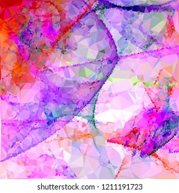Abstract mosaic decorative background with a blank space for text or photo.  Vector clip art.